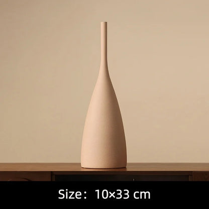 Nordic Minimalist Morandi Ceramic Vase