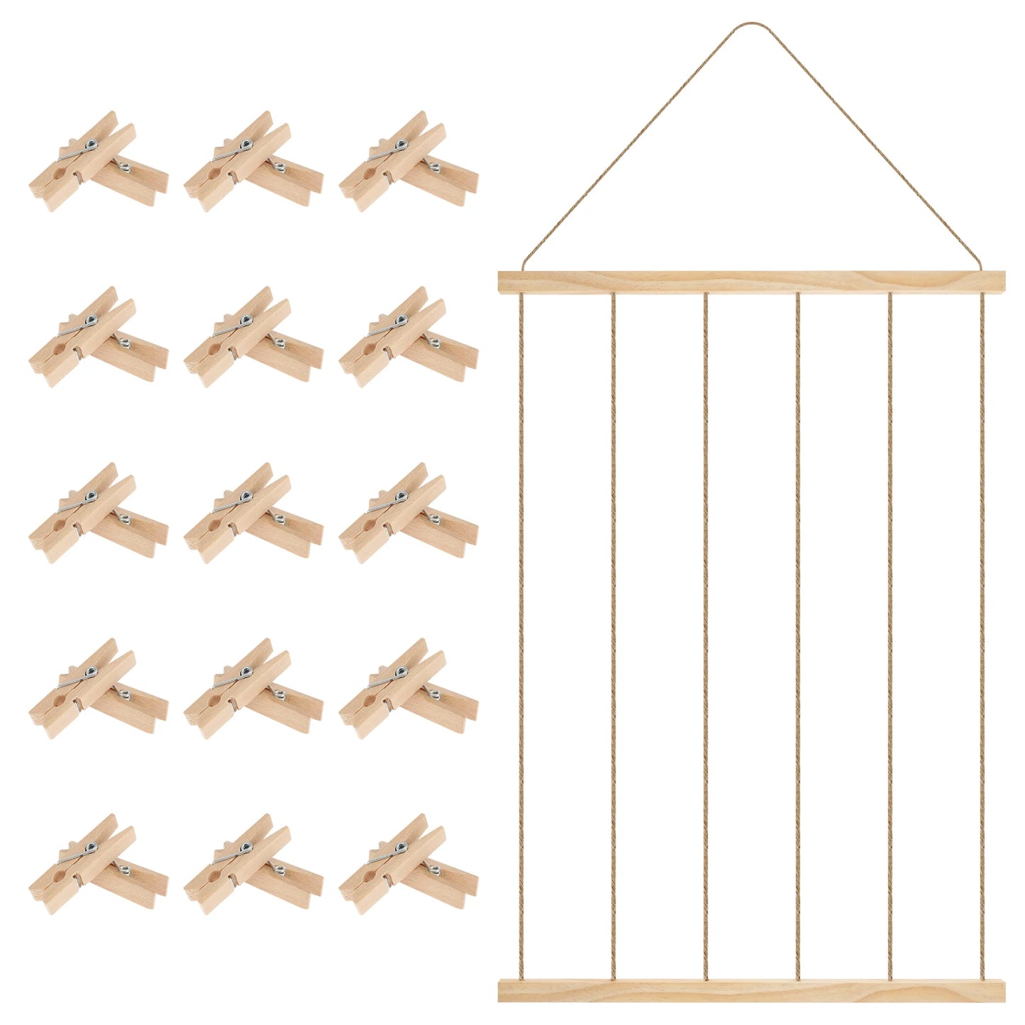 Hanging Photo Display Holder Picture Frames Collage Wall Decor Versatile Photo Hanging Display Picture Board for Home Decoration