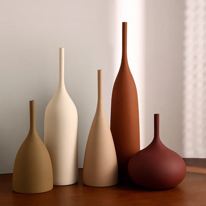 Nordic Minimalist Morandi Ceramic Vase