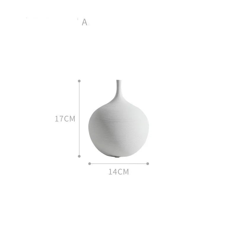 Nordic Minimalist Morandi Ceramic Vase